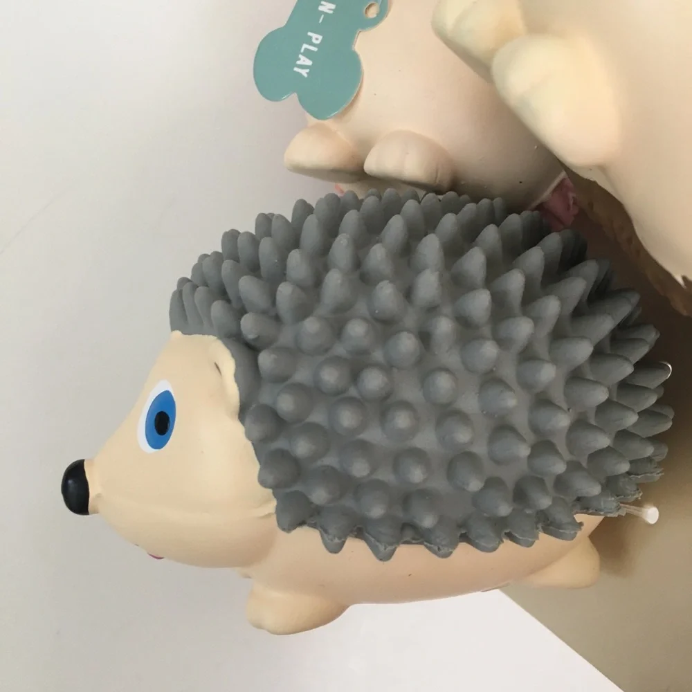 NEW Dog Toys Squeaky 3 Latex Fetch and Play Small Hedgehogs | Fringe